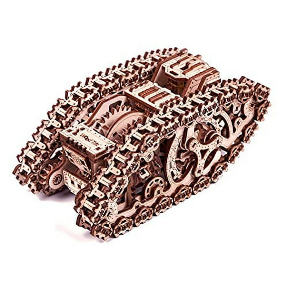 Wood Trick Steam Tank 3D Wooden Puzzle for Adults and Kids to Build - Rides up to 8 ft - Mechanical Wood Model Kit