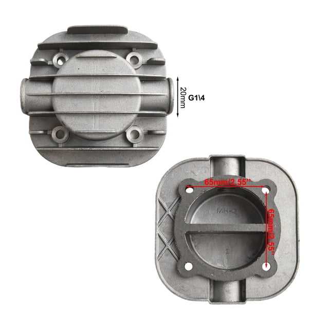 Silent Oil-Free Air Compressor Air Pump Parts Cylinder Head Replacement Parts Air Compressor Cylinder Head Power Tool 8