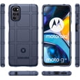 thumbnail image 2 of Slim Fit Phone Case for Motorola G22, Case for Moto E32,Case for Moto E32S,Rugged Shield Phone Case with Military Grade Shockproof Protection Cover for Moto G22/E32/E32S, HD Blue, 2 of 8
