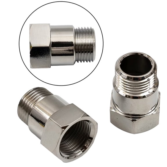 2Pcs M18x1.5mm Threaded O2 Oxygen Sensors Fitting Adapter