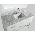 thumbnail image 3 of Design Element London 54" Single Sink Bathroom Vanity Set in White with White Carrera Marble Top, 3 of 10