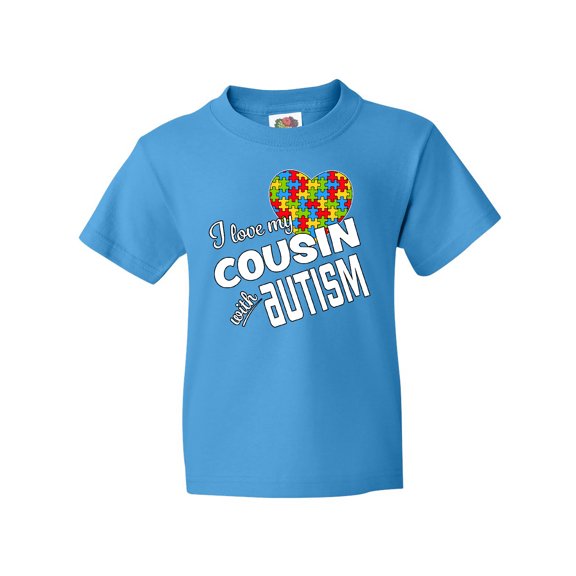 Inktastic I Love My Cousin with Autism Youth T-Shirt