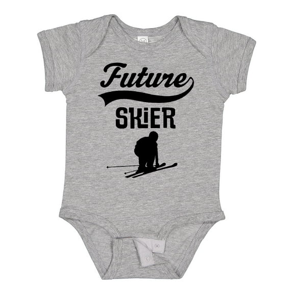 Inktastic Skiing Future Skier Boys or Girls Baby Bodysuit