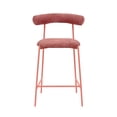 thumbnail image 3 of Liliana Mauve Velvet Counter Stool, 3 of 6