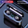 thumbnail image 2 of F9 TWS Bluetooth 5.0 Earphone Wireless Headphone Stereo Min Headset Sport Earbuds Microphone With Charging Box For Smart Phone, 2 of 5