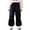 Black, variant on Tfken Toddler Children Girls Pants Warm Elastic Waist Cargo Straight-Leg Solid Color Black Trousers Size 8-9 Years