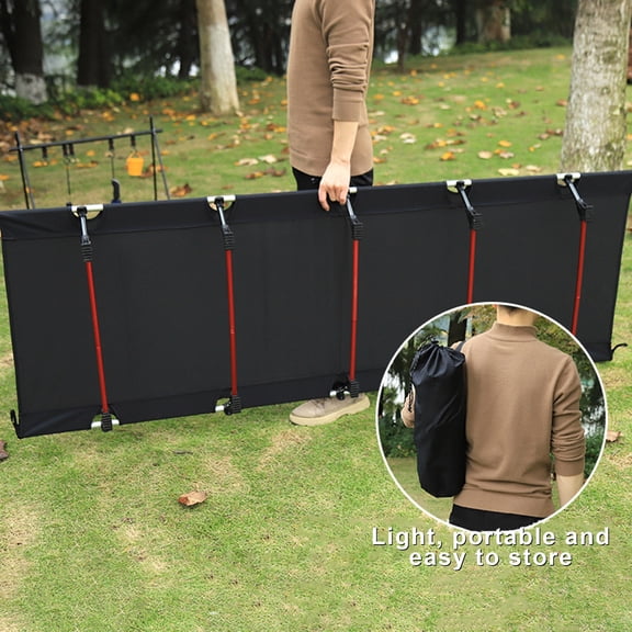 Folding Camping Bed Outdoor Folding Camping Cot Bed with Storage Bag Lightweight Portable Cot Supports 150kg Easy Setup Compact Hiking Climbing