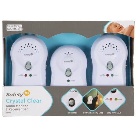Safety 1st Crystal Clear Audio Baby Monitor with 2 Receivers,