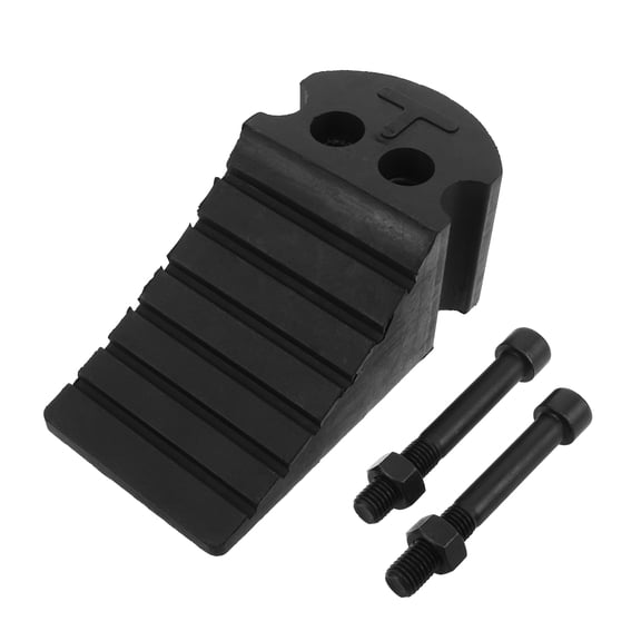 DEEPCRAFF Heavy Duty Automotive Rubber Wheel Chocks for Car Parking with Nonslip Pads and Weather Resistance