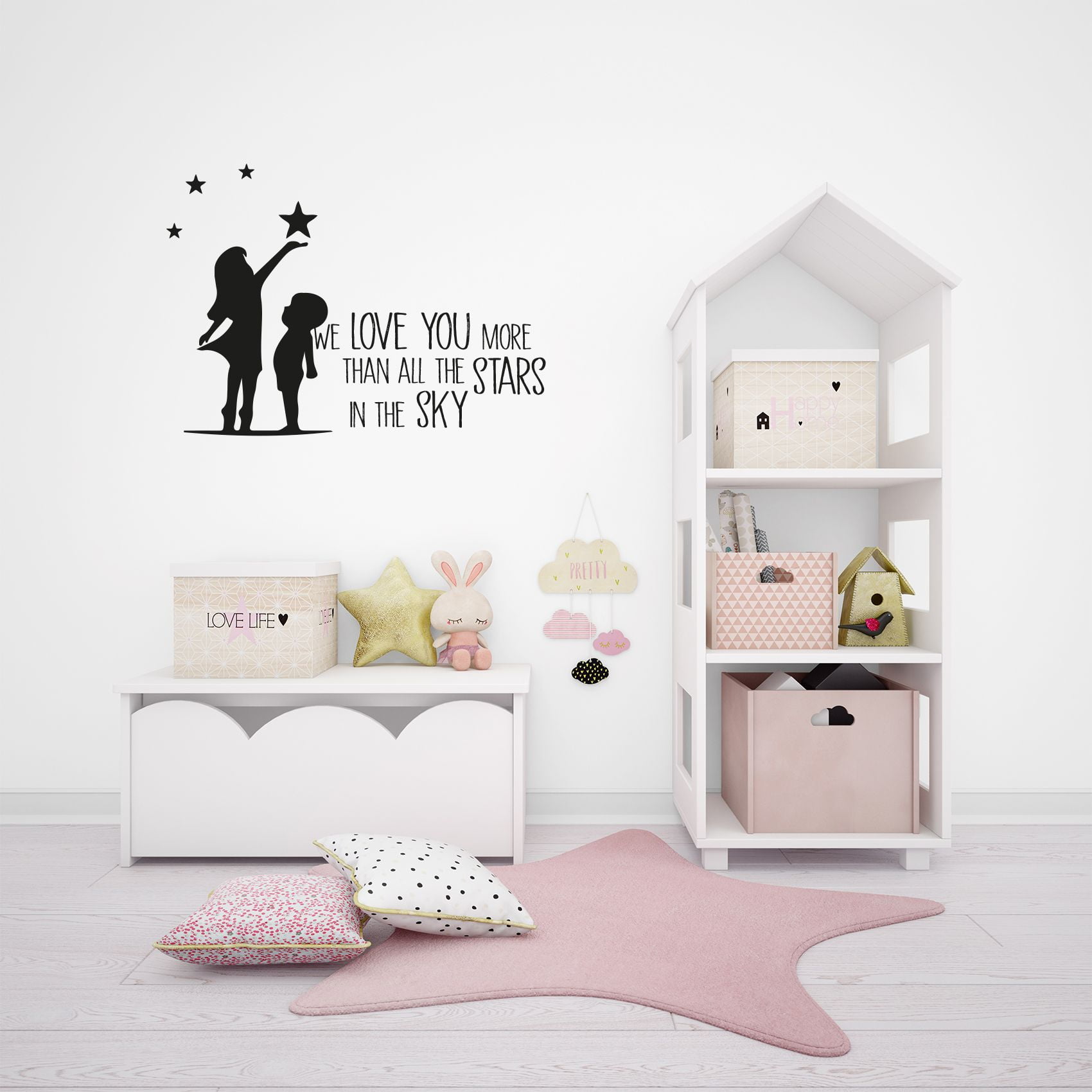 We Love You More Than All The Stars In The Sky Quote Kids Boy Girl Vinyl Wall Art Wall Sticker Wall Decal Home Wall Decoration Design Kids Room Nursery Kinder Girls We Love You More Than All The Stars In The Sky Quote Kids Boy Girl Vinyl Wall Art Wall Sticker Wall Decal Home Wall Decoration Design Kids Room Nursery Kinder Girls