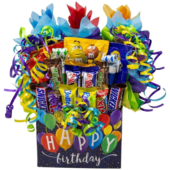 Powers Handmade Gifts Happy Birthday Fun Size Candy Gift Box