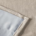 thumbnail image 6 of TWOPAGES 52 W X 72 L Inch Drape Pinch Pleat Header Curtain Blackout Linen Window Treatment Drapery for Living Room, 1 Panel, Tapioca, 6 of 6