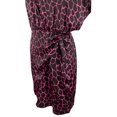 thumbnail image 3 of Women's Giraffe Printed Flutter Faux Wrap Dress Large, 3 of 5