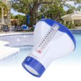 thumbnail image 3 of 5 inch Swimming Pool Floating Chlorine Tablet Dispenser Feeder with Thermometer, 3 of 7
