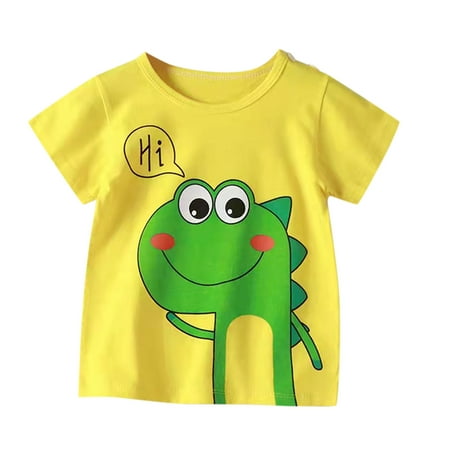 

Children Kids Toddler T-Shirt Baby Boys Girls Cute Cartoon Animals Short Sleeve Blouse Top Spring Casual Child Outfits Clothes