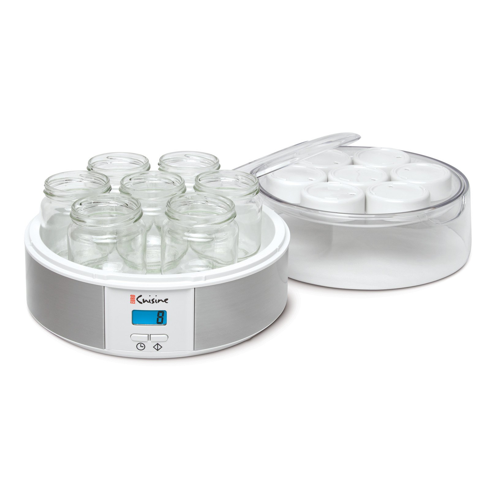 Euro Cuisine YMX650 Digital Yogurt Maker with 7 Glass Jars and 15 hours Timer - image 2 of 4