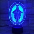 thumbnail image 2 of Lámpara LED Night Light Christian 3D Illusion con cambio de color, 2 of 2