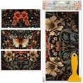 thumbnail image 1 of 3 láminas de calcomanías vintage de mariposas y flores para decoración de muebles (30 x 15 cm). Diseño floral retro, resistentes al agua y a los rayos UV., 1 of 9