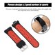 thumbnail image 4 of Correa de repuesto para pulsera deportiva inteligente de silicona para Fitbit Alta, color negro y rojo, 4 of 5