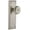 Satin Nickel, variant on Grandeur Bouton Door Knob with Fifth Avenue Plate