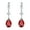 Red, variant on 925 Sterling Silver Lucky Four Leaf Clover 5A Pear Shape Cubic Zirconia Women Dangle Earrings