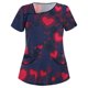 thumbnail image 1 of Puntoco mujeres moda manga corta cuello tops uniforme de trabajo blusa camisa Puntoco Puntoco-5817, 1 of 3