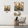 thumbnail image 4 of Abstract Wall Art Farmhouse Kitchen Canvas Wall Art Rustic Wall Decor Bathroom Decor Wall Art Still Life Bottle Picture Wall Decor Vintage Wall Stretched Art Print Easy to Hang For 12" x 12", 4 of 6