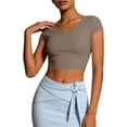 thumbnail image 2 of Haivin Women's Workout Tops Short Sleeve Shirts UPF 50+ Sun UV Protection Quick Dry Rash Guard Athletic, 2 of 5