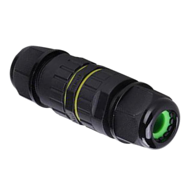 Empalme IP68 Conector de cable impermeable para exteriores Conector de cubierta exterior () para diámetro de cable de 7 mm a 10 mm Colla Cable de 3 pines Enchufe de cable en línea