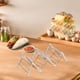 thumbnail image 4 of Soporte para tacos ondulado de acero inoxidable HWRETIE,utensilio de cocina para el hogar,soporte multiusos para servir y preparar alimentos, 4 of 5