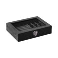 thumbnail image 1 of Organizador de pendientes Yuyangstore soporte para pendientes estuche de almacenamiento de terciopelo joyero para dormitorio negro Sostenedor del pendiente, 1 of 8