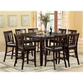 thumbnail image 5 of Furniture of America Ellenwood Espresso Wood 9-Piece Counter Height Dining Set, 5 of 5