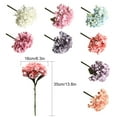 thumbnail image 3 of Inteprter 4 pack/lote belleza realista ramo de flores realistas para decoración del hogar apariencia realista flor falsa Decoración del hogar azul claro, 3 of 6