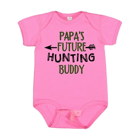 

Inktastic Papas Future Hunting Buddy Gift Baby Boy or Baby Girl Bodysuit