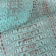 thumbnail image 2 of ArtisanCowhides Genuine Crocodile Embossed Cowhide Leather for Crafts – Turquoise Brown 20 Sq ft, 2 of 7