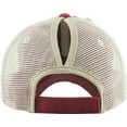 thumbnail image 5 of Ponytail Messy High Bun Adjustable Mesh Trucker Baseball Cap, 5 of 7