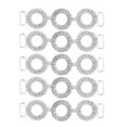 thumbnail image 1 of Rhinestone Bikini Connectors, Metal Rhinestone Bikini Connectors 3 Circle Shapes  For DIY Jewelry Making, 1 of 8