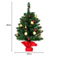 thumbnail image 4 of Árbol de Navidad Artificial Costway 60 cm Verde con 15 Luces Blancas LED, 4 of 7