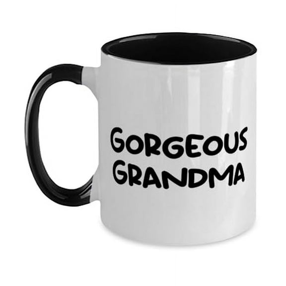 Nice Grandma Gifts, Gorgeous Grandma, Birthday Gifts, Two Tone 11oz Mug For Grandma from Granddaughter, Funny grandma mug, Funny grandma shirt, Funny grandma card, Funny grandma gift ideas, Funny