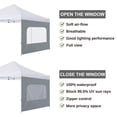 thumbnail image 2 of Sunwall COOSHADE para toldo instantáneo 10x10 con ventana de malla gris, 2 of 6