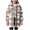 Gray, variant on Girls Plaid Fuzzy Fleece Jacket Casual Button Down Sherpa Overcoat Christmas Faux Fur Jackets Fall Winter Warm Outwear with Pockets
