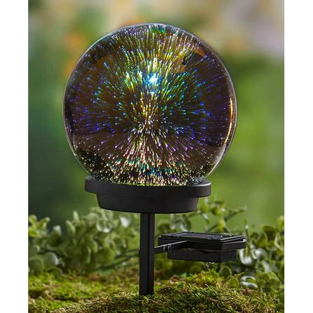 3D Effect Solar Glass Gazing BallsBall with Stake
