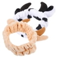 thumbnail image 4 of 2 diademas con orejas de animal para maquillaje de spa, bonitas diademas para lavarse la cara, diadema facial de cuerno, 4 of 7