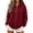 Red, variant on Iyufng Women's Full Zip Hoodie Jackets, Drawstring Long Sleeve Oversized Loose Hooded Sweatshirt Coat with Pockets for Fall Winter Casual Daily Outfits