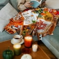 thumbnail image 3 of Fall Throw Blanket, Autumn Pumpkin Blanket for Bedroom and Living Room, Fall Gifts for Women, Kids, Friends, Teachers, Cowokers, 3 of 7