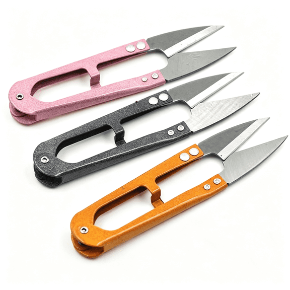 EXLEAF 3 Pack 4.1Inch Bonsai Pruning Scissors, Bud and Leaves Trimmer Yarn Thread Cutter Snips Trimming Supplies, Garden Plants, Gardening Clippers Flower, Stainless Steel Pruners Trimmers