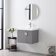 thumbnail image 3 of Floating & Wall Mounted Bathroom Vanity Set with Acrylic Sink, 3 of 8