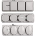 thumbnail image 3 of Silicone Soap Mold Mold 3 Pcs Silicone Mold Oval Round and Square Shapes Soap Molds Silicone Silicone Mold Soap for Homemade Craft Soap Chocolate Ice Cube(3 Shapes), 3 of 4