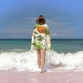 thumbnail image 6 of Pineapple Large Beach Towel - Plush Thick Cotton Pool Towel, Adult Beach Towels, 6 of 16