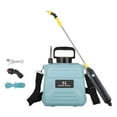 thumbnail image 5 of Lawn Garden Electric Sprayer with Shoulder Strap Single Button Versatile Portable Telescopic Rod for Gardening Cleaning 5 Liters Blue, 5 of 9